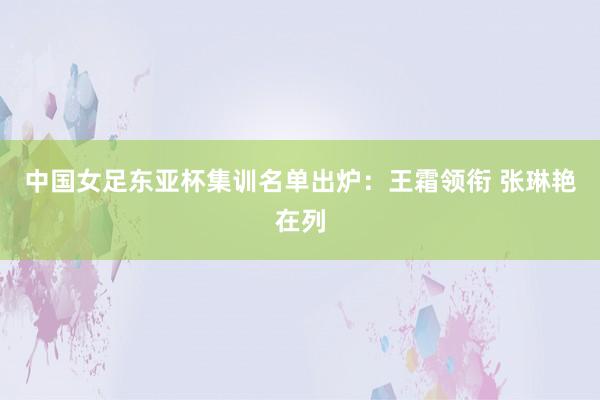 中國女足東亞杯集訓名單出爐：王霜領銜 張琳艷在列